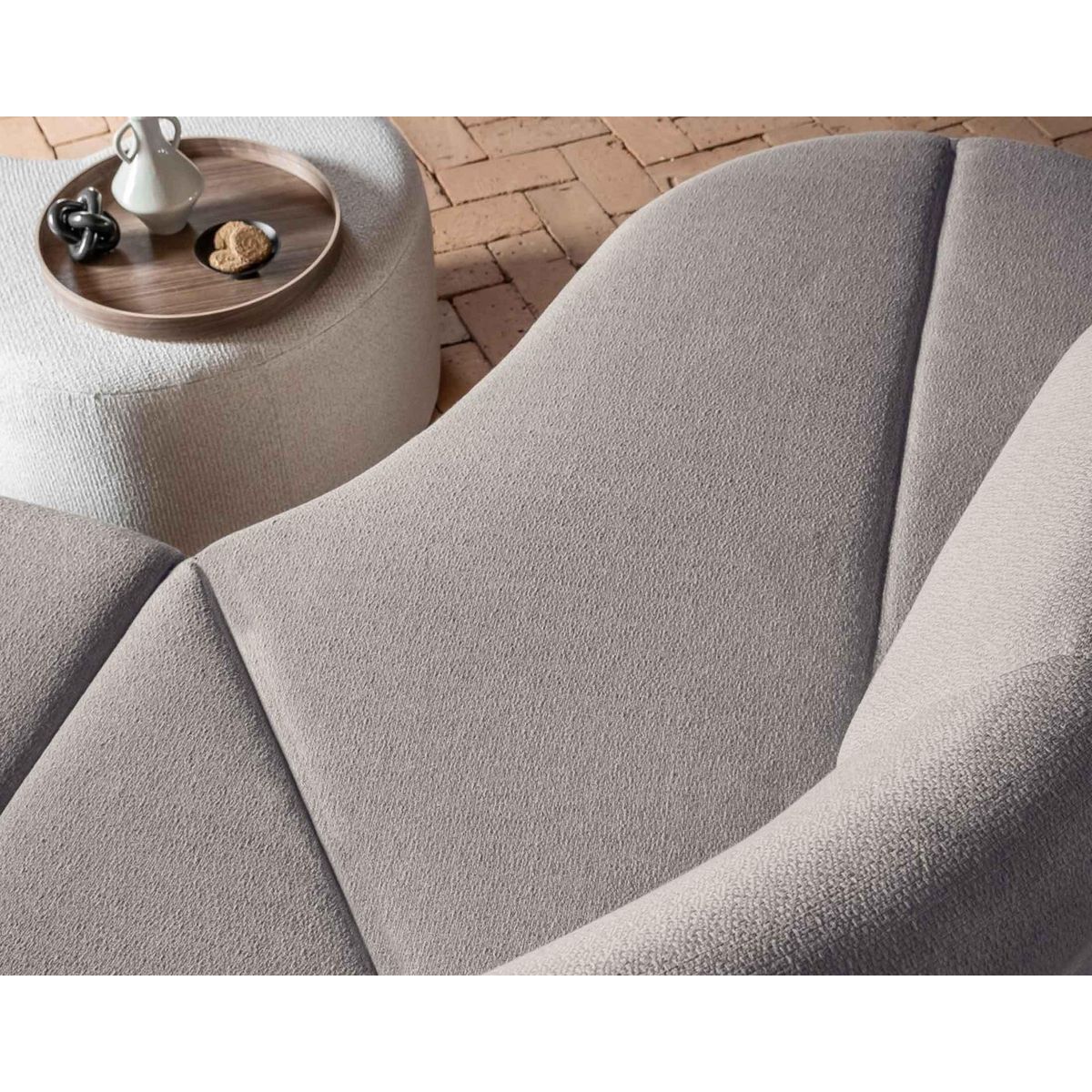 BEST MOBILIER Siena - canapé d'angle gauche - 5 places - en tissu