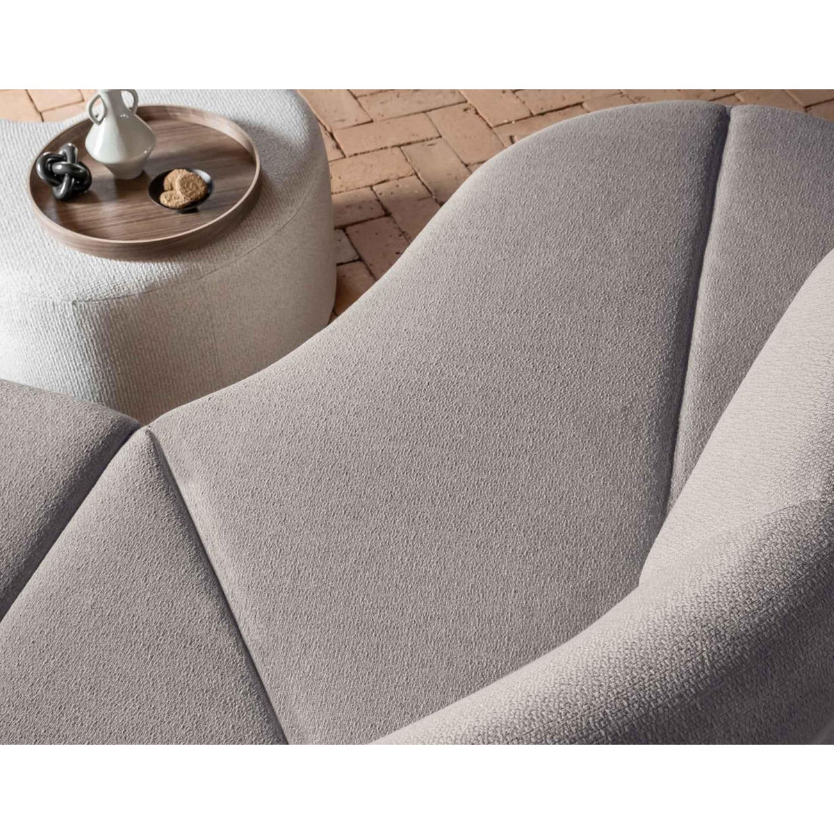 BEST MOBILIER Siena - canapé d'angle gauche - 5 places - en tissu