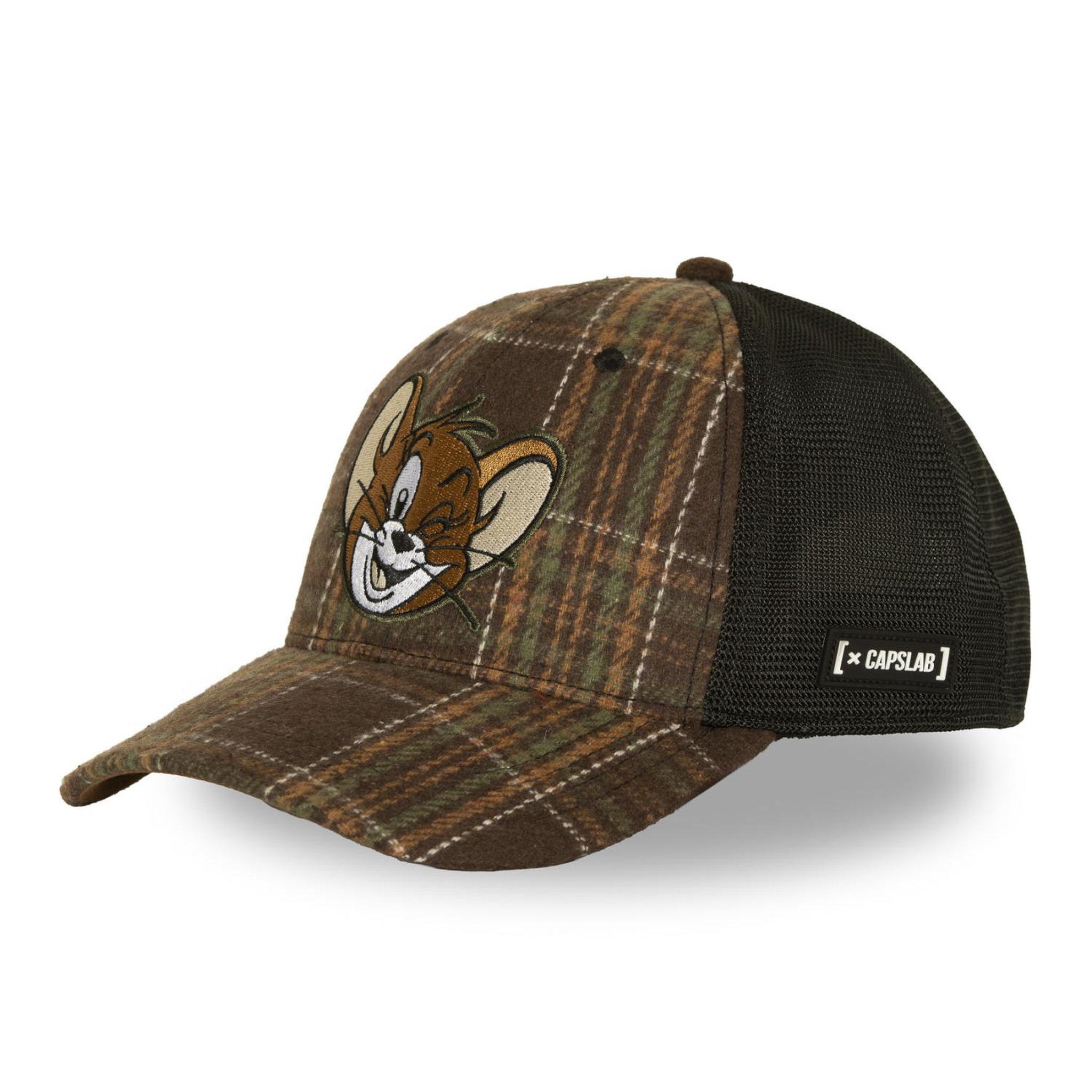 Voir la diapositive 1 : CAPSLAB Casquette baseball avec filet et patch tom & jerry jerry
