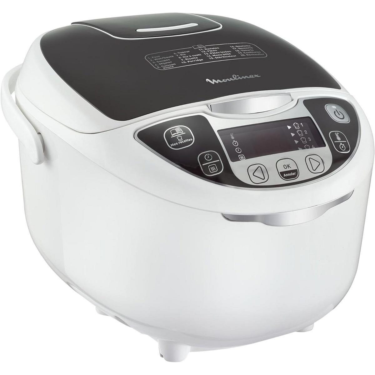 MOULINEX Multicuiseur 25en1 5l 750w blanc - mk708e10