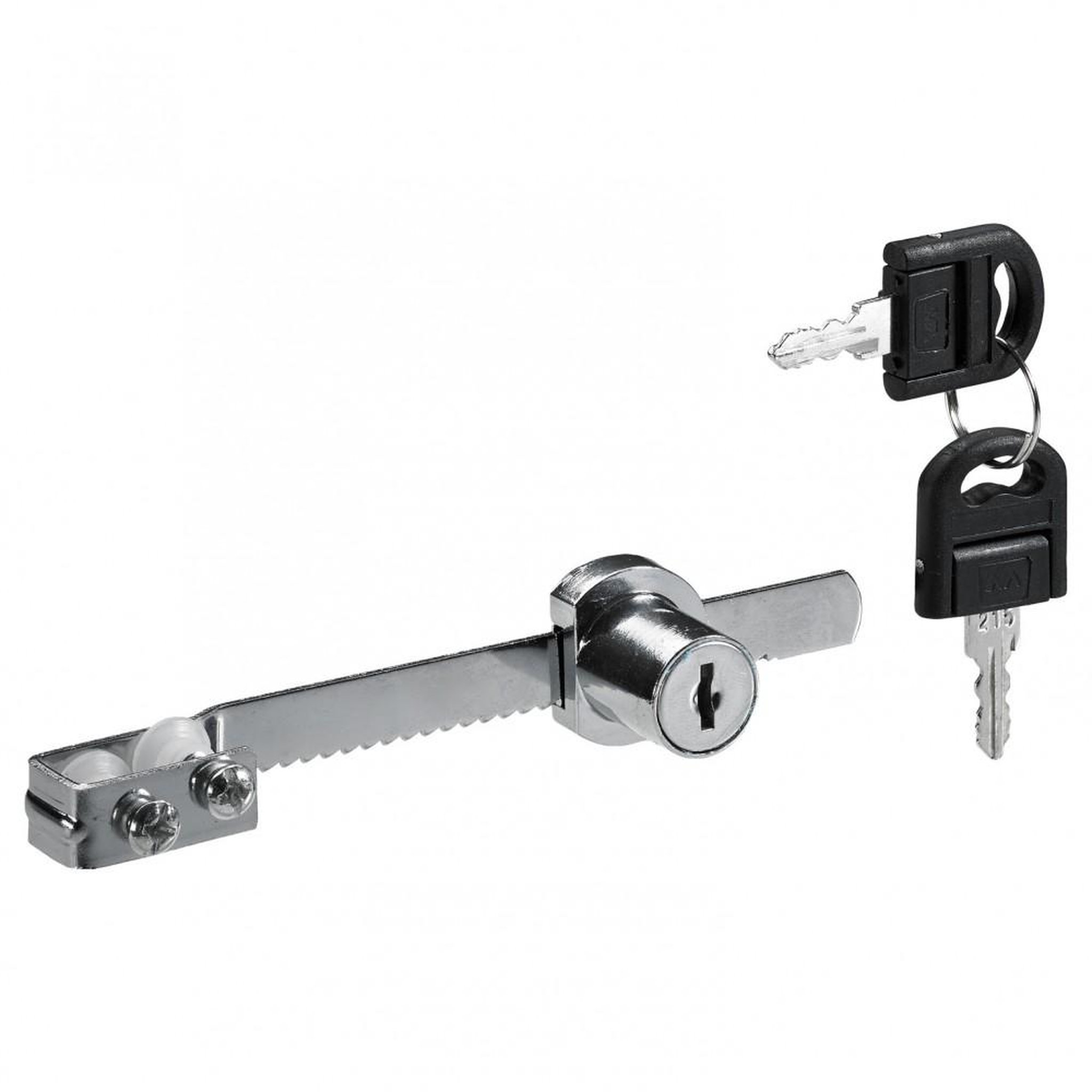 CENTRALE BRICO Serrure de vitrine acier en applique HETTICH, axe 22 mm