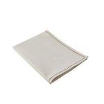 TOILINUX Chemin de table avec bordure jute LINA. Coloris disponibles : Gris, Beige