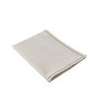 TOILINUX Chemin de table avec bordure jute LINA. Coloris disponibles : Beige, Gris