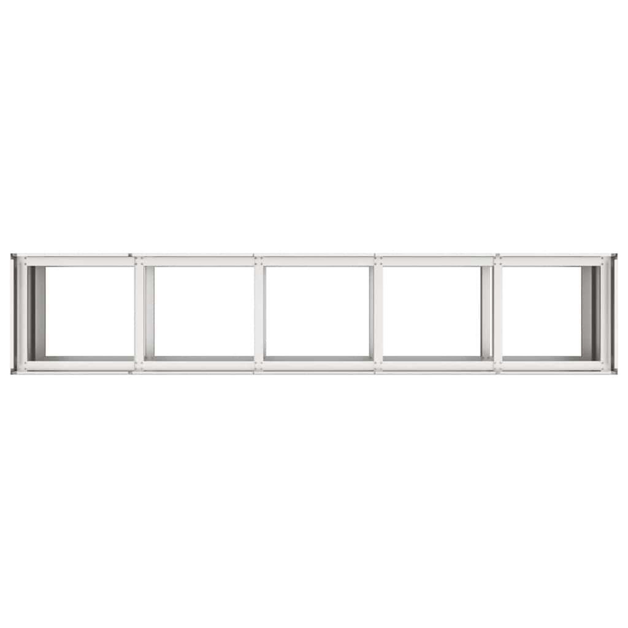 Voir la diapositive 5 : VIDAXL Jardiniere 200x40x80 cm acier inoxydable