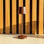 Voir la diapositive 6 : Lumisky Lampe de table sans fil EMILY Marron Aluminium H25cm