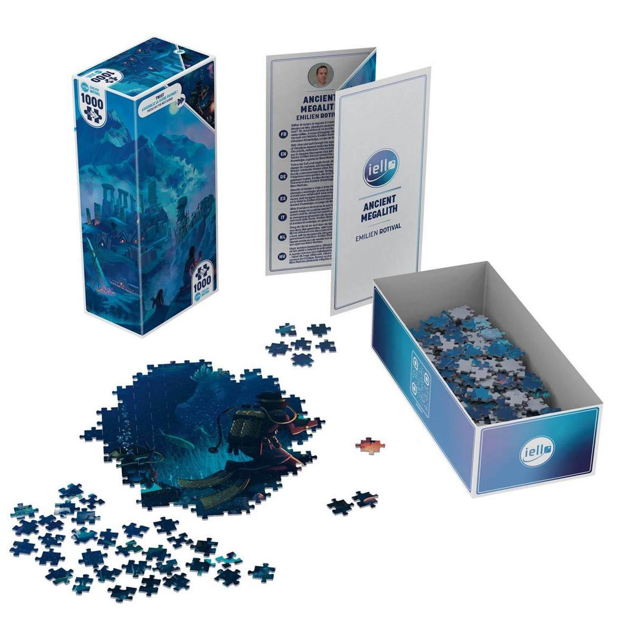 Voir la diapositive 3 : Iello Puzzle 1000 pièces - Twist Ancient Megalith - Iello