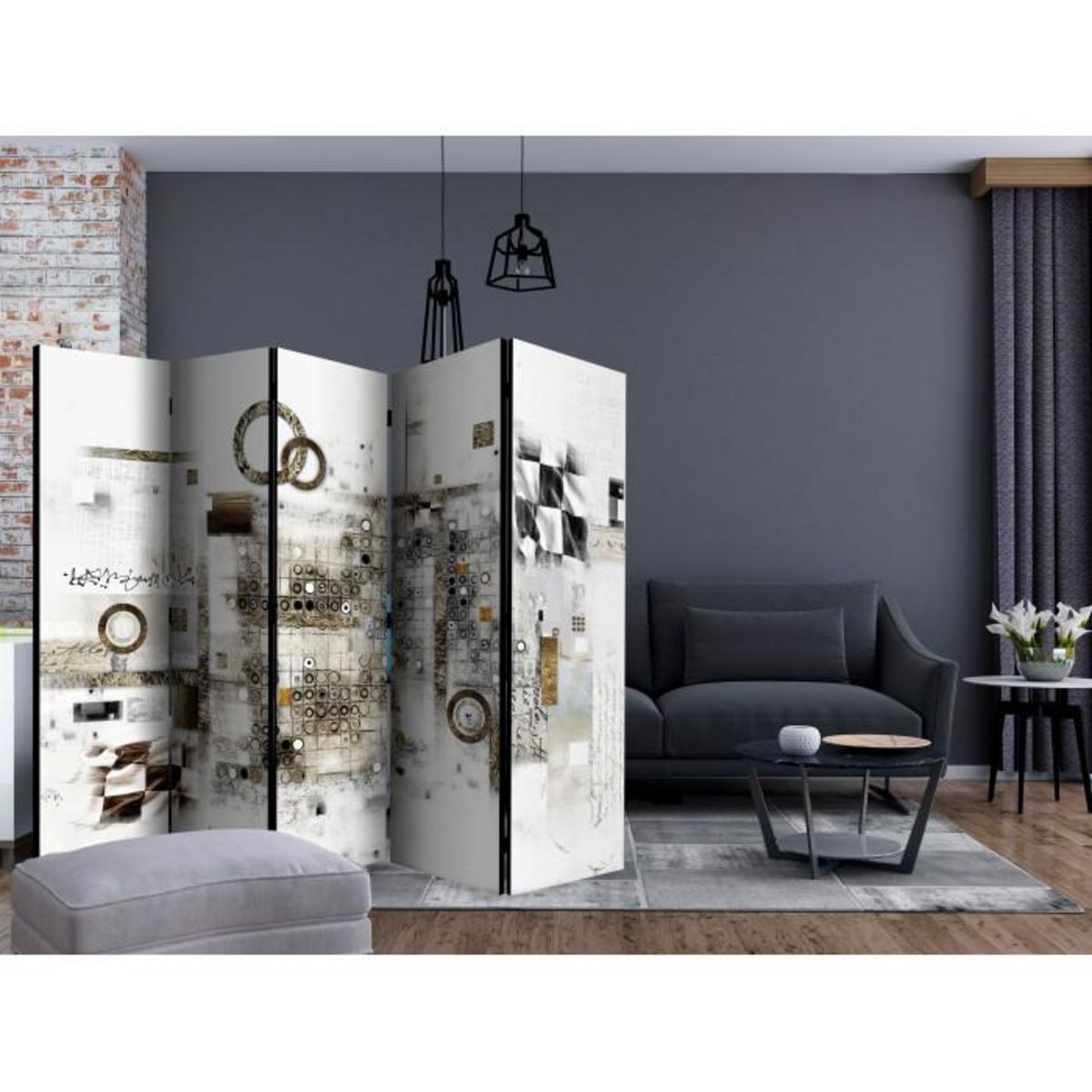 Paris Prix Paravent 5 Volets  Artistic Riddle  172x225cm