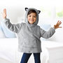 Voir la diapositive 4 : Paris Prix Sweat Pochon Peluche  Enfant  66cm Gris