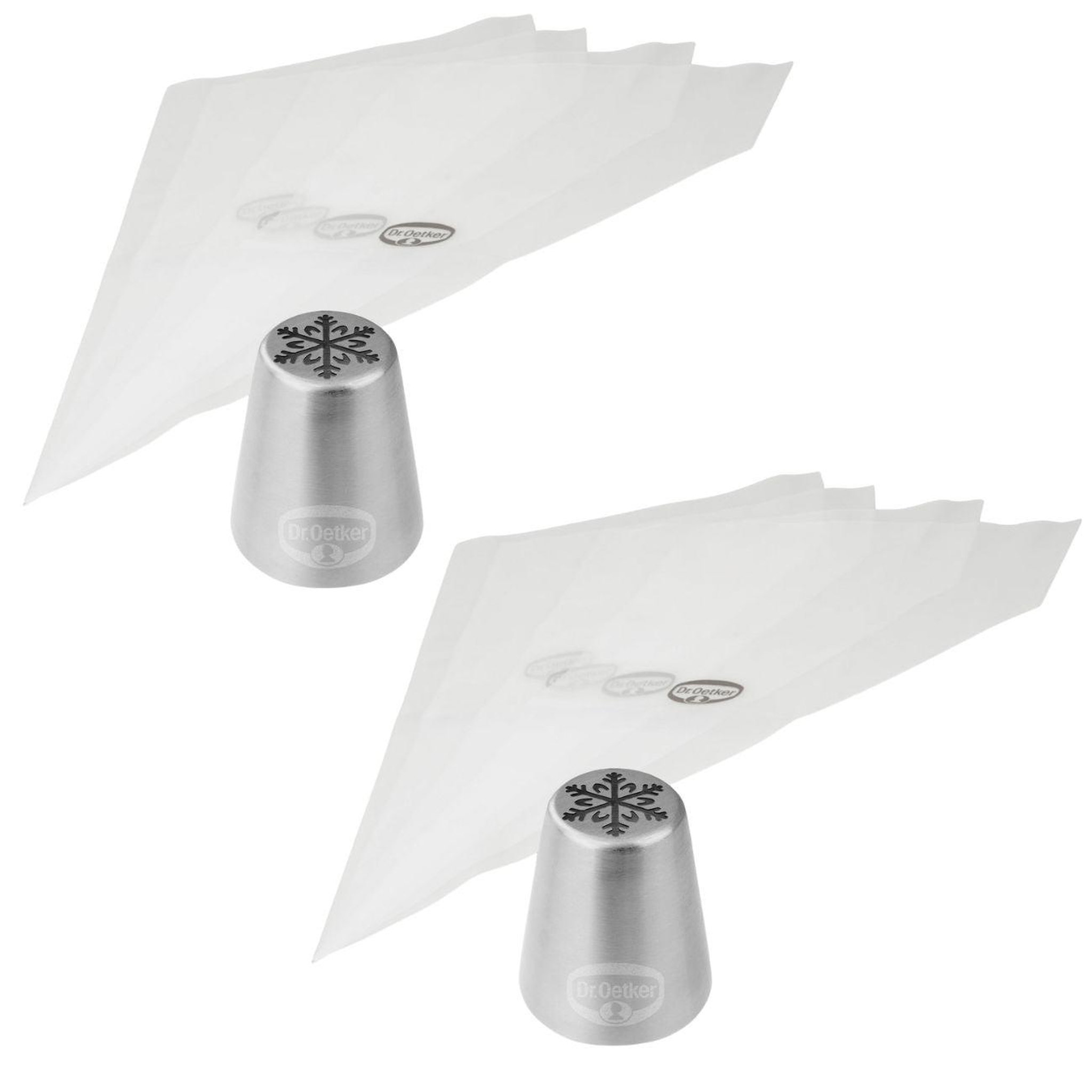DR.OETKER Set de 2 poches à douille en plastique dr oetker baker edition