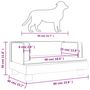 Voir la diapositive 6 : VIDAXL Lit pour chien cappuccino 60x40x30 cm similicuir