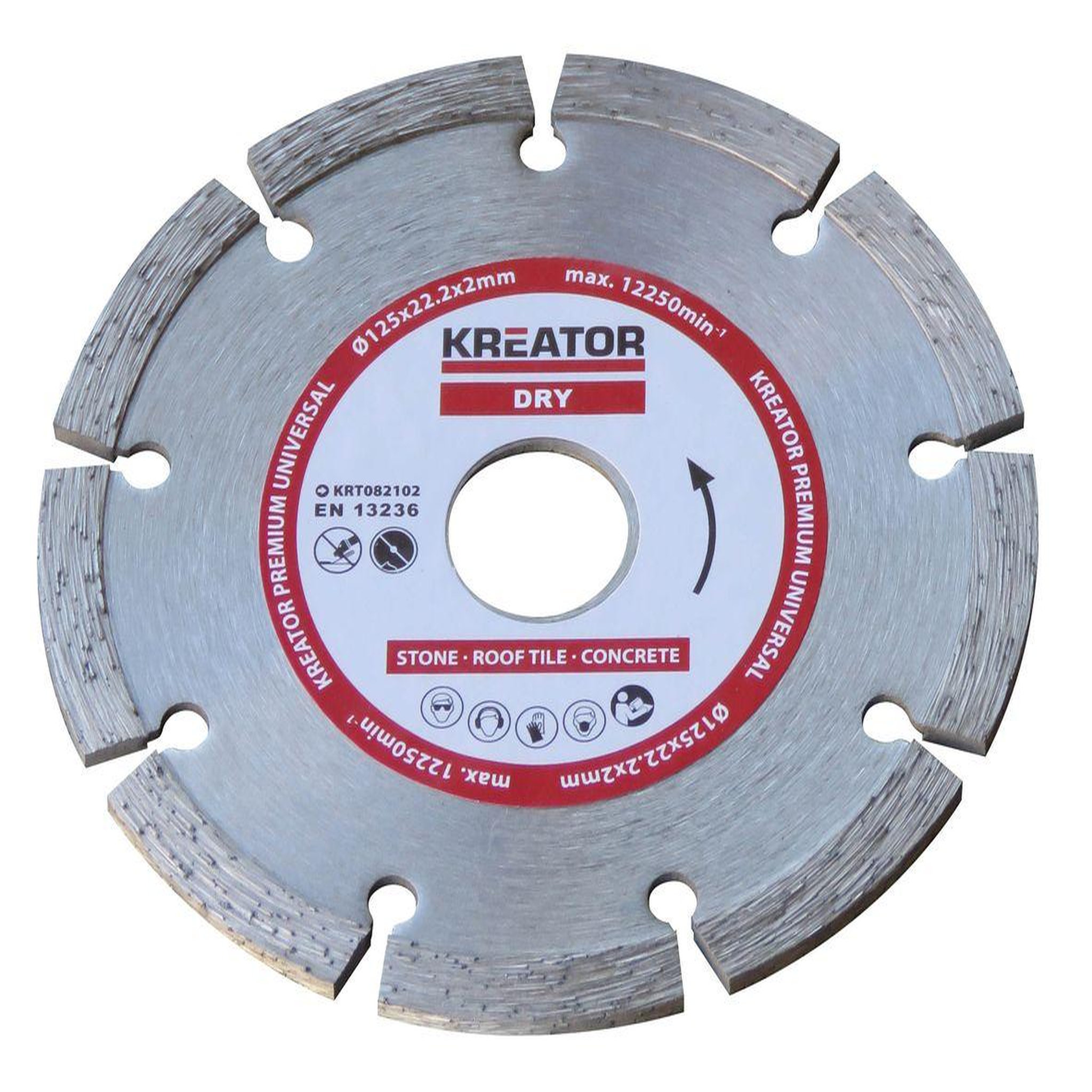 KREATOR Disque diamant béton, pierre - Alésage 22,2 mm 1 disque 115 mm 1,9 mm