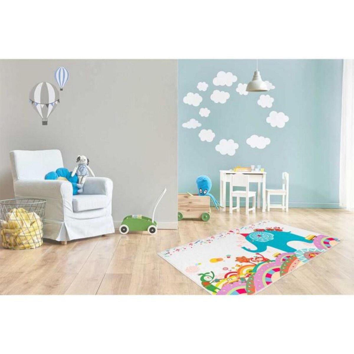 Paris Prix Tapis Enfant Imprimé  Coco  Multicolore