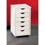 Voir la diapositive 3 : Paris Prix Caisson de Bureau 6 Tiroirs  School  65cm Blanc