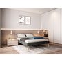 Voir la diapositive 1 : Cadre de lit scandinave en tissu 140x190 OREBRO