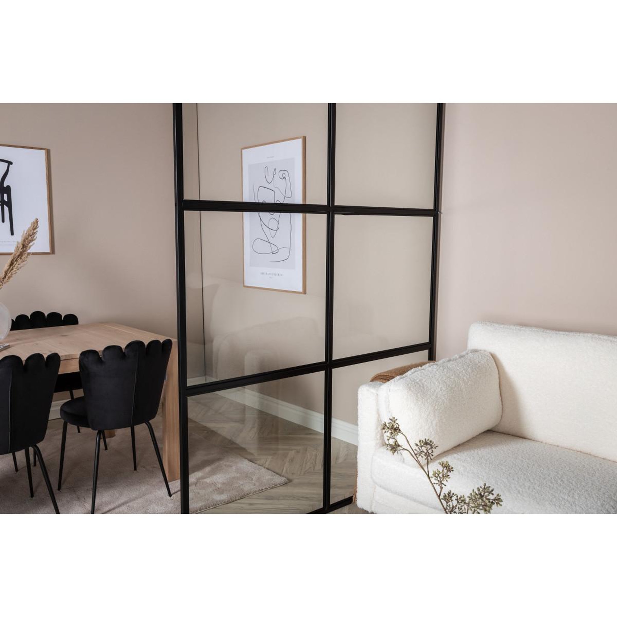 Voir la diapositive 6 : Paris Prix Cloison de séparation  leif  150x210cm noir