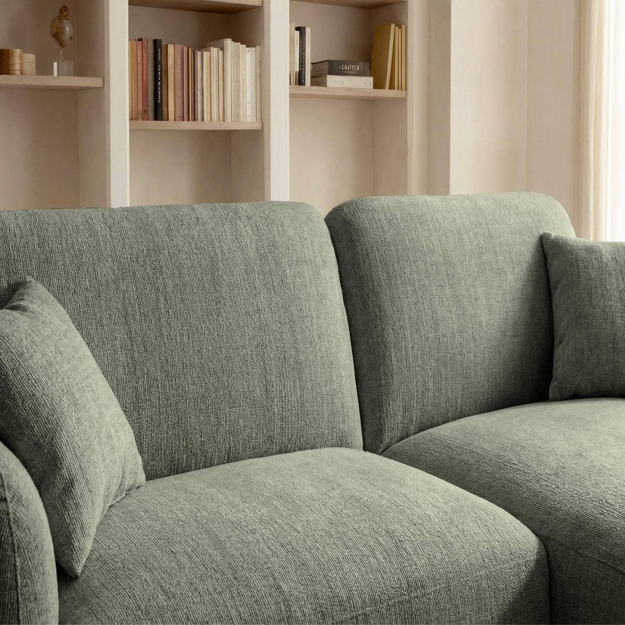 Voir la diapositive 4 : CASANOVA PARIS Rosalie - canapé d'angle tissu chenille