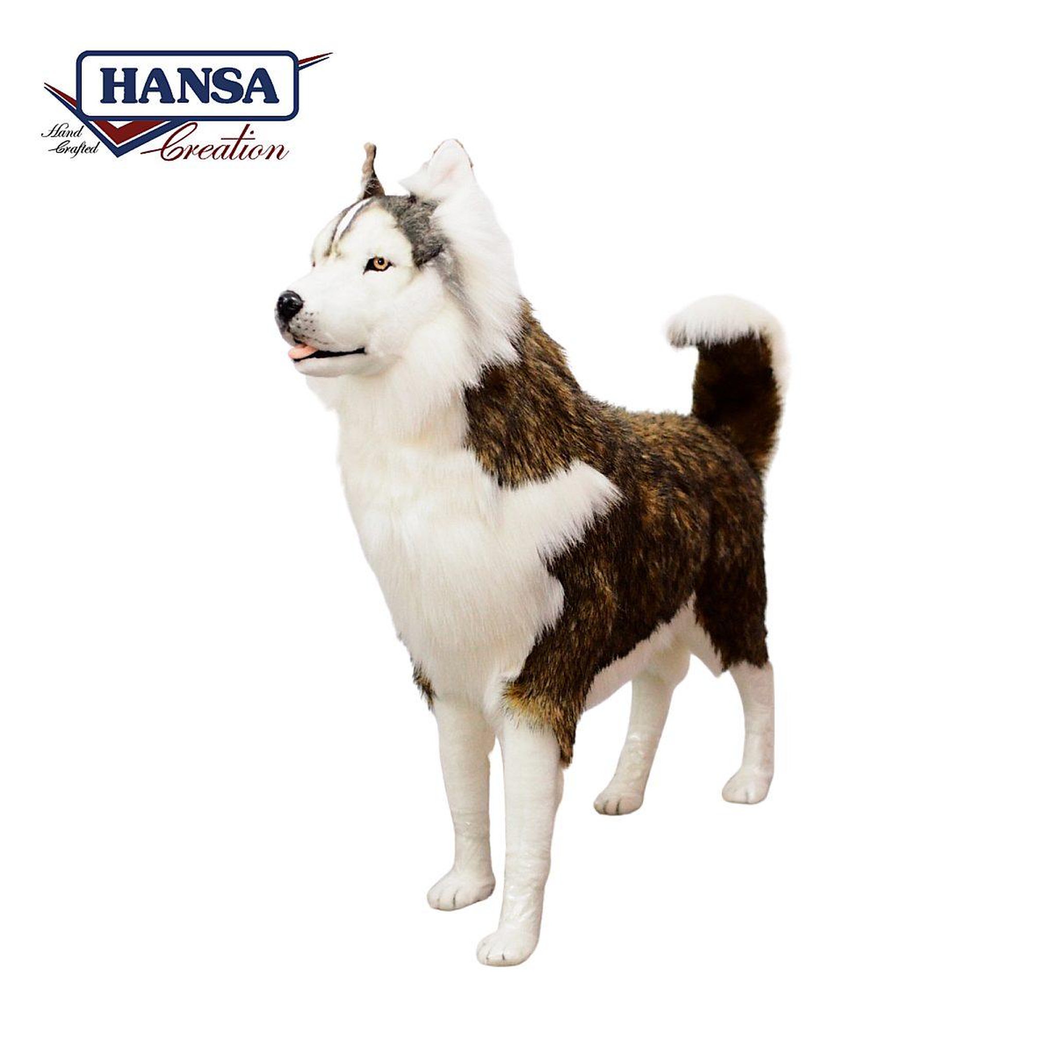 Voir la diapositive 2 : Hansa Hansa peluche geante husky beige 115cm