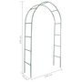 Voir la diapositive 6 : VIDAXL Arche de jardin 2 pcs pour plantes grimpantes