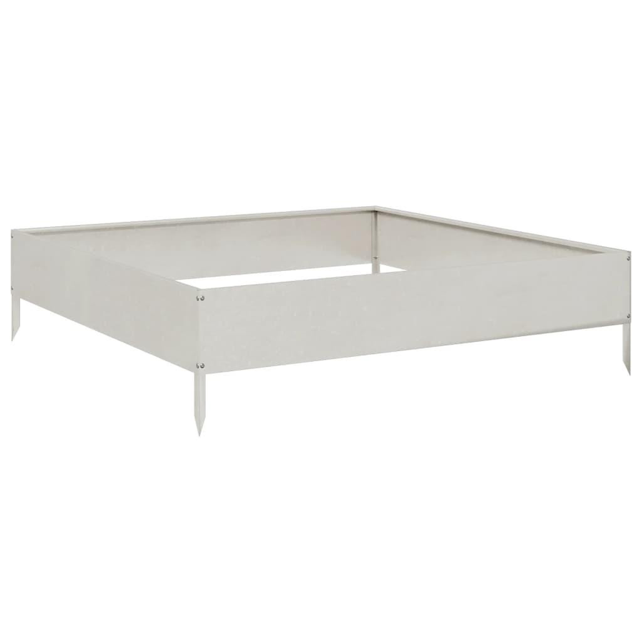 Voir la diapositive 2 : VIDAXL Lit sureleve de jardin 100x100x26 cm acier inoxydable