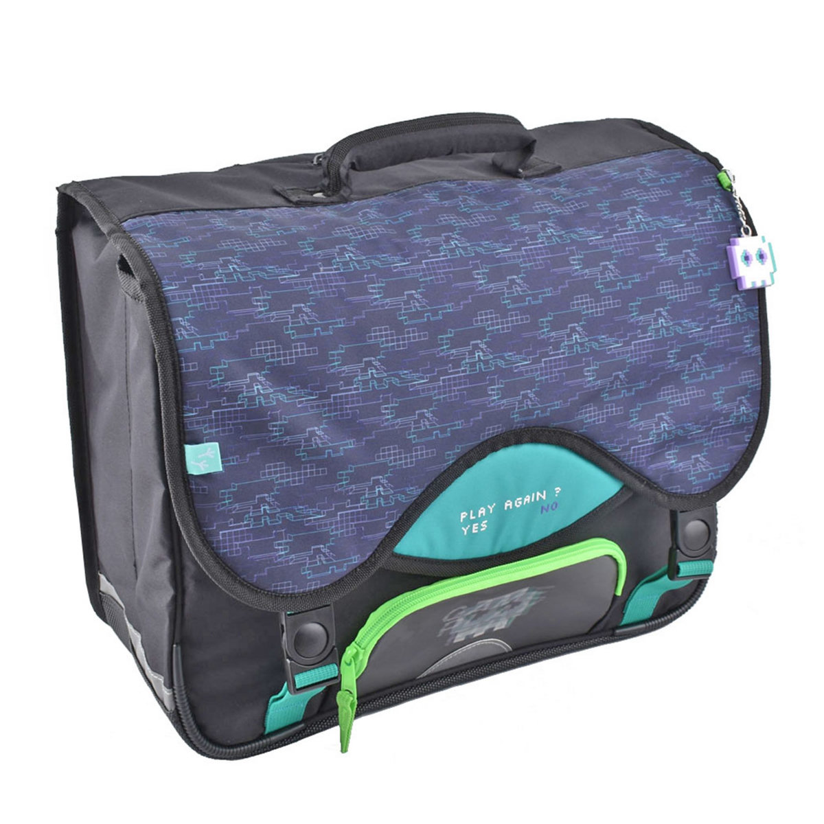 AUCHAN Cartable 41 cm CM1/CM2 GLITCH IN THE MATRIX