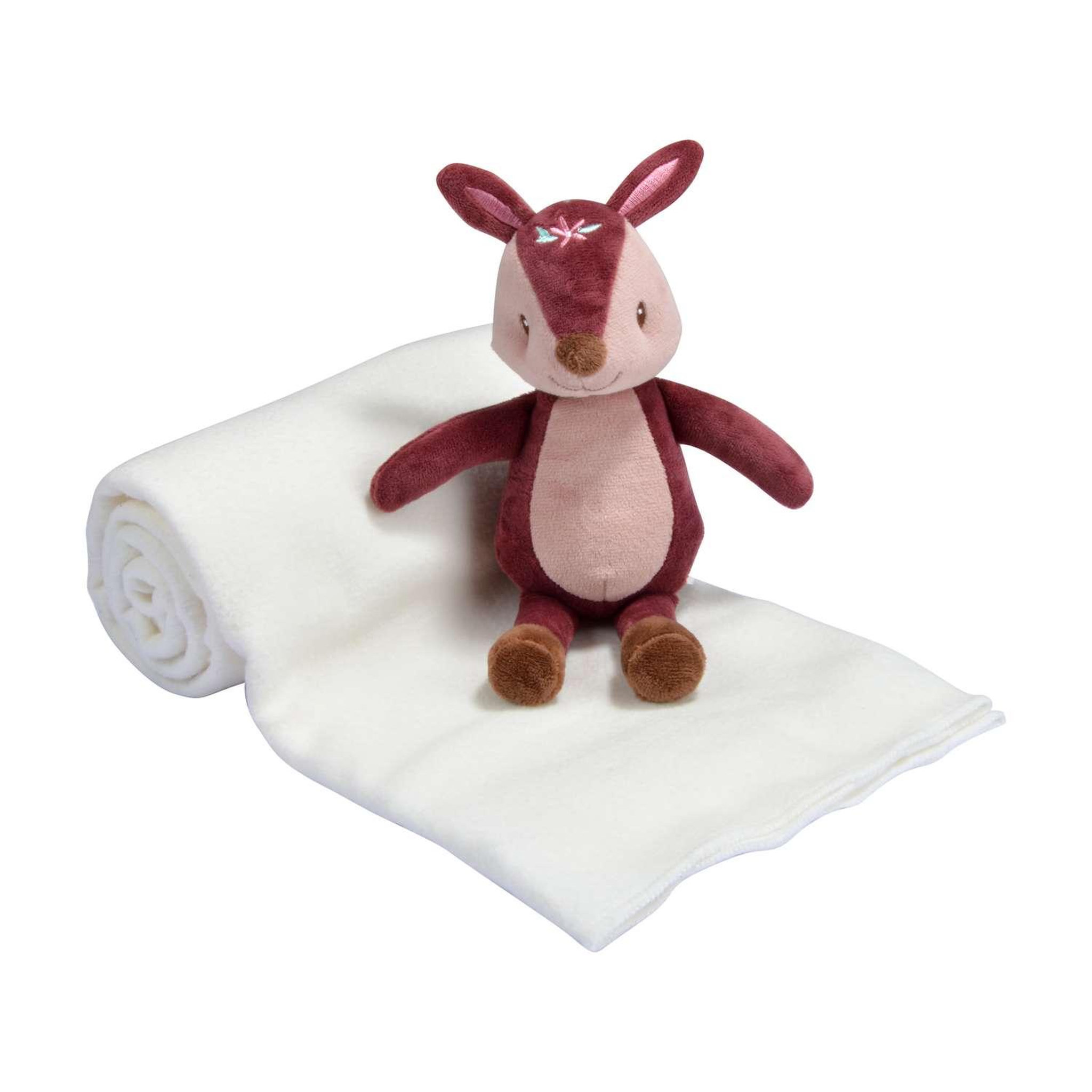 BEBE DOUCEUR Doudou et son plaid blanc