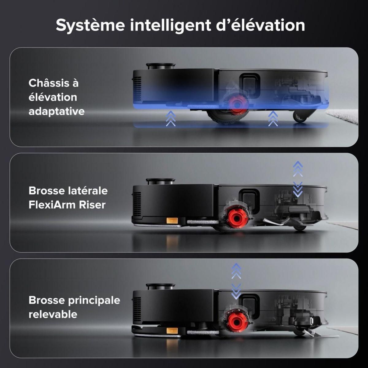 ROBOROCK Robot Aspirateur Laveur Saros 10 Black