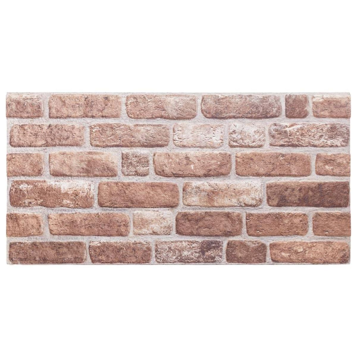 VIDAXL Panneaux muraux 3D 10 pcs marron 100x50 cm EPS