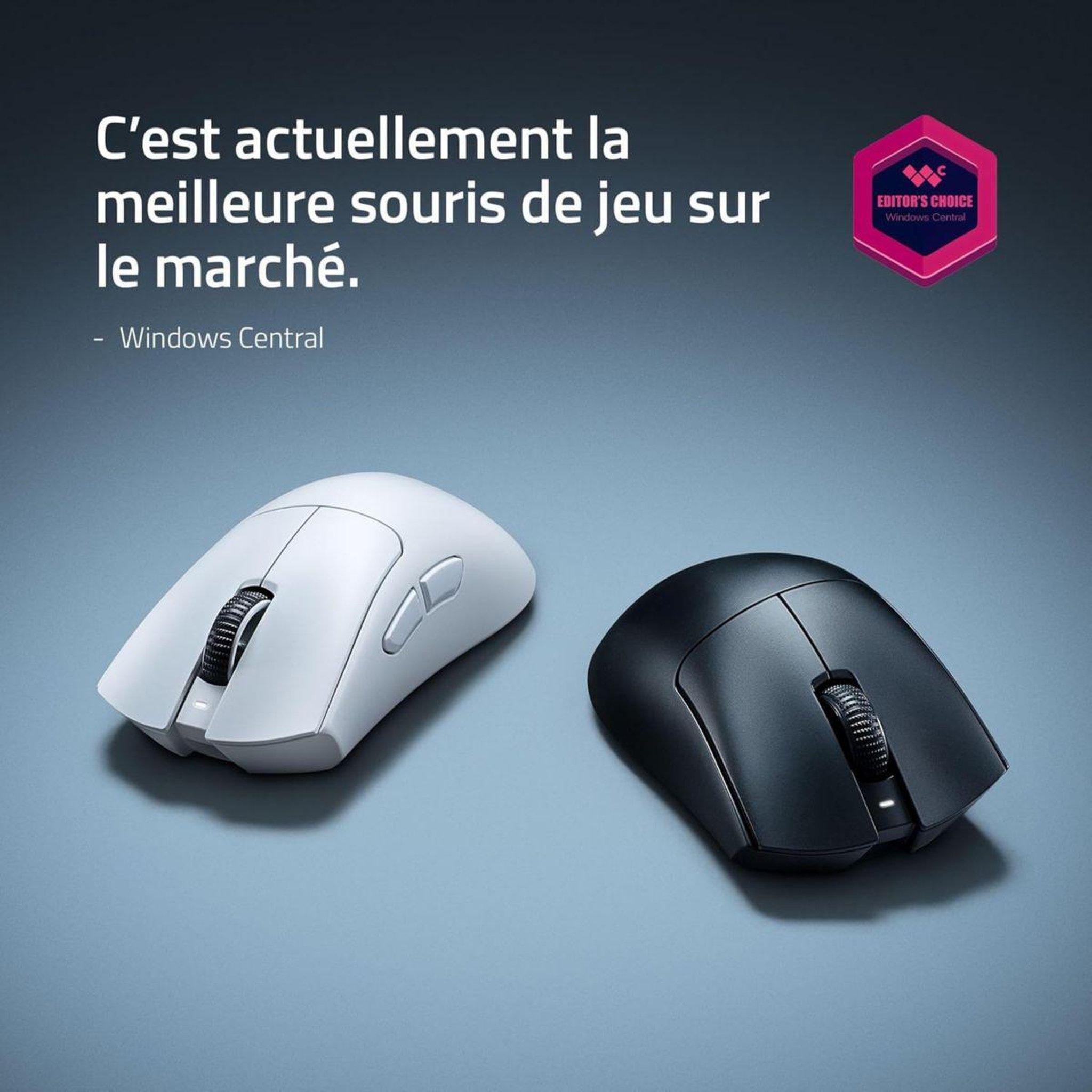 Voir la diapositive 3 : Razer Souris gamer sans fil deathadder v4 pro blanc