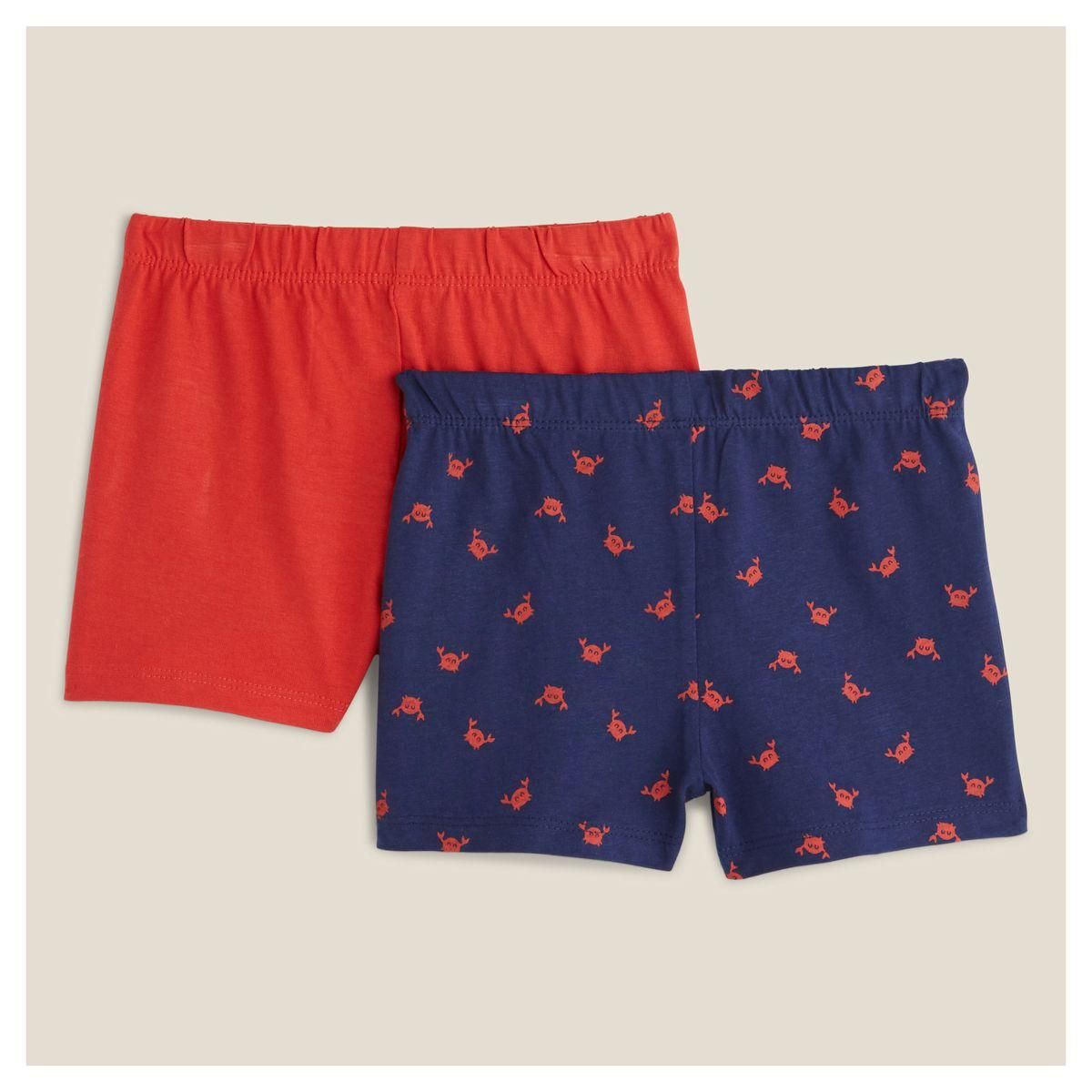 IN EXTENSO Lot de 2 shorts bébé garçon