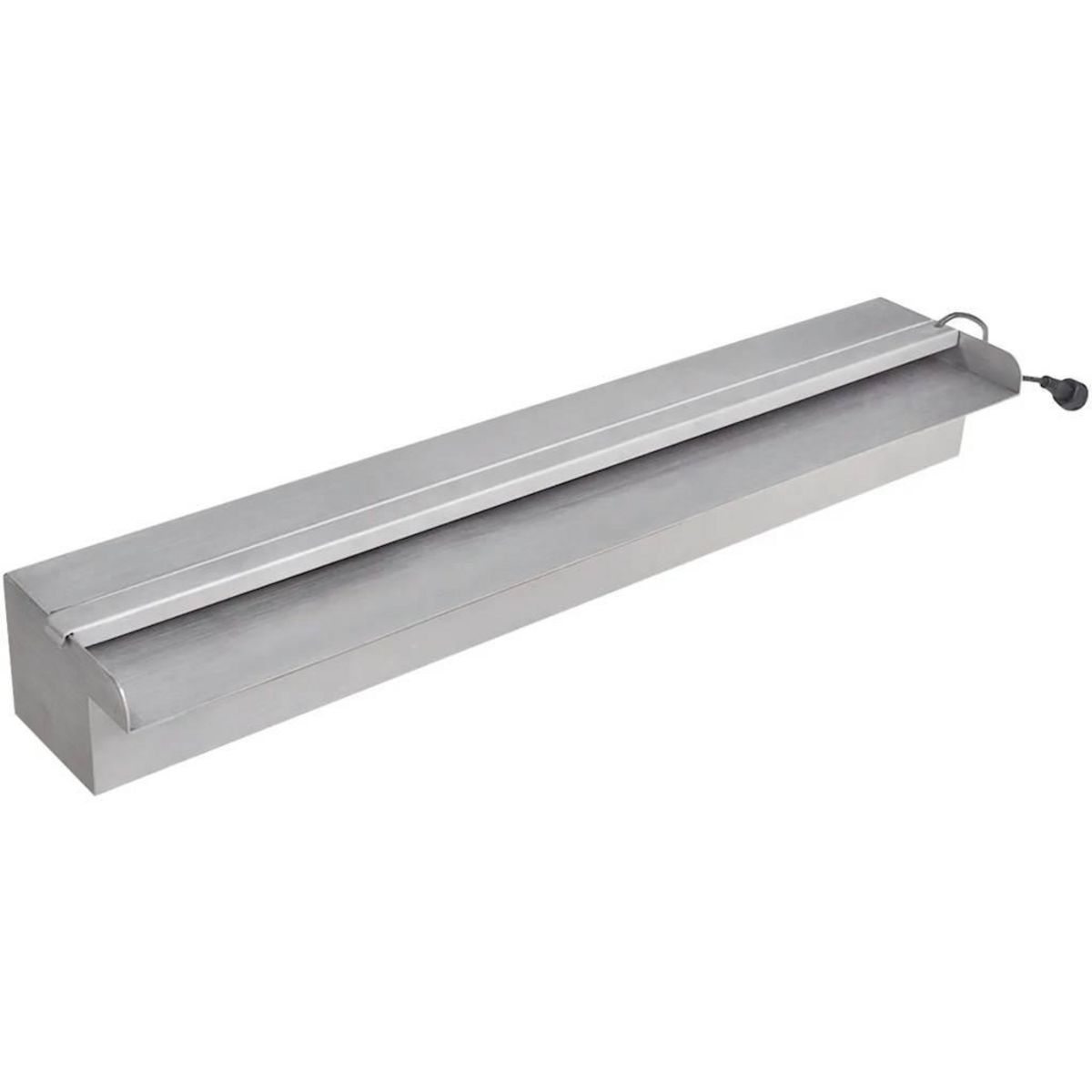 VIDAXL Lame d'eau rectangulaire a LED 60 cm en acier inoxydable pour piscine