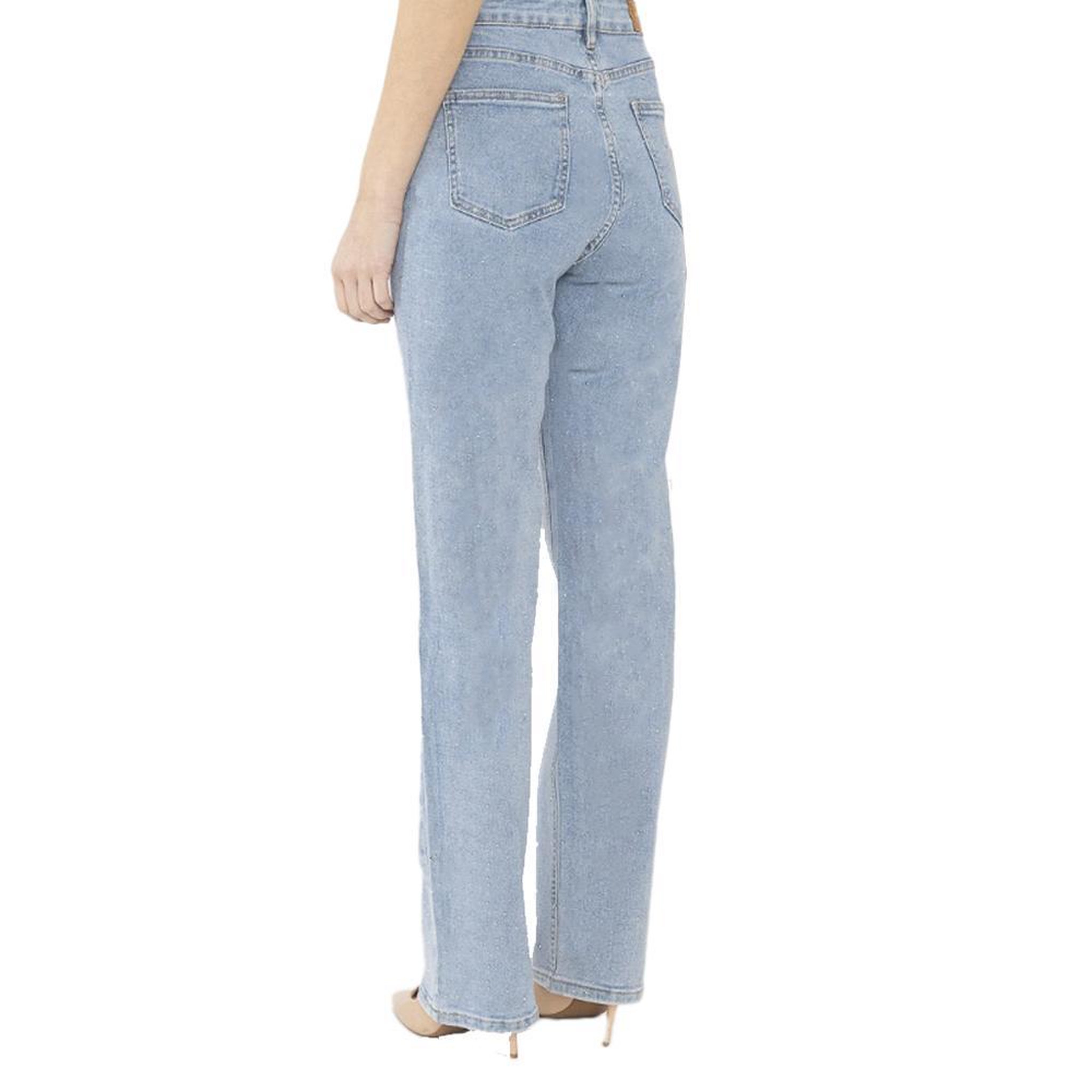 Voir la diapositive 2 : MONDAY PREMIUM Jean Fluide Droit bleu Clair Femme Monday Premium 3132