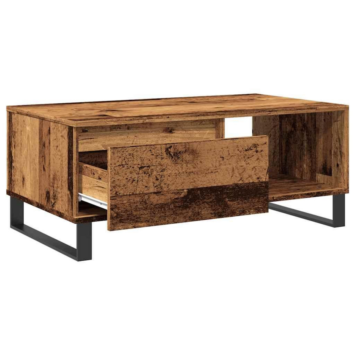 VIDAXL Table basse vieux bois 90x50x36,5 cm bois d'ingenierie