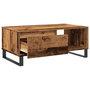 Voir la diapositive 5 : VIDAXL Table basse vieux bois 90x50x36,5 cm bois d'ingenierie