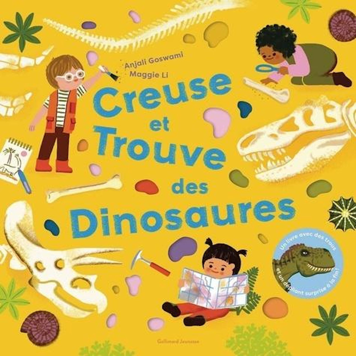 CREUSE ET TROUVE DES DINOSAURES, Goswami Anjali