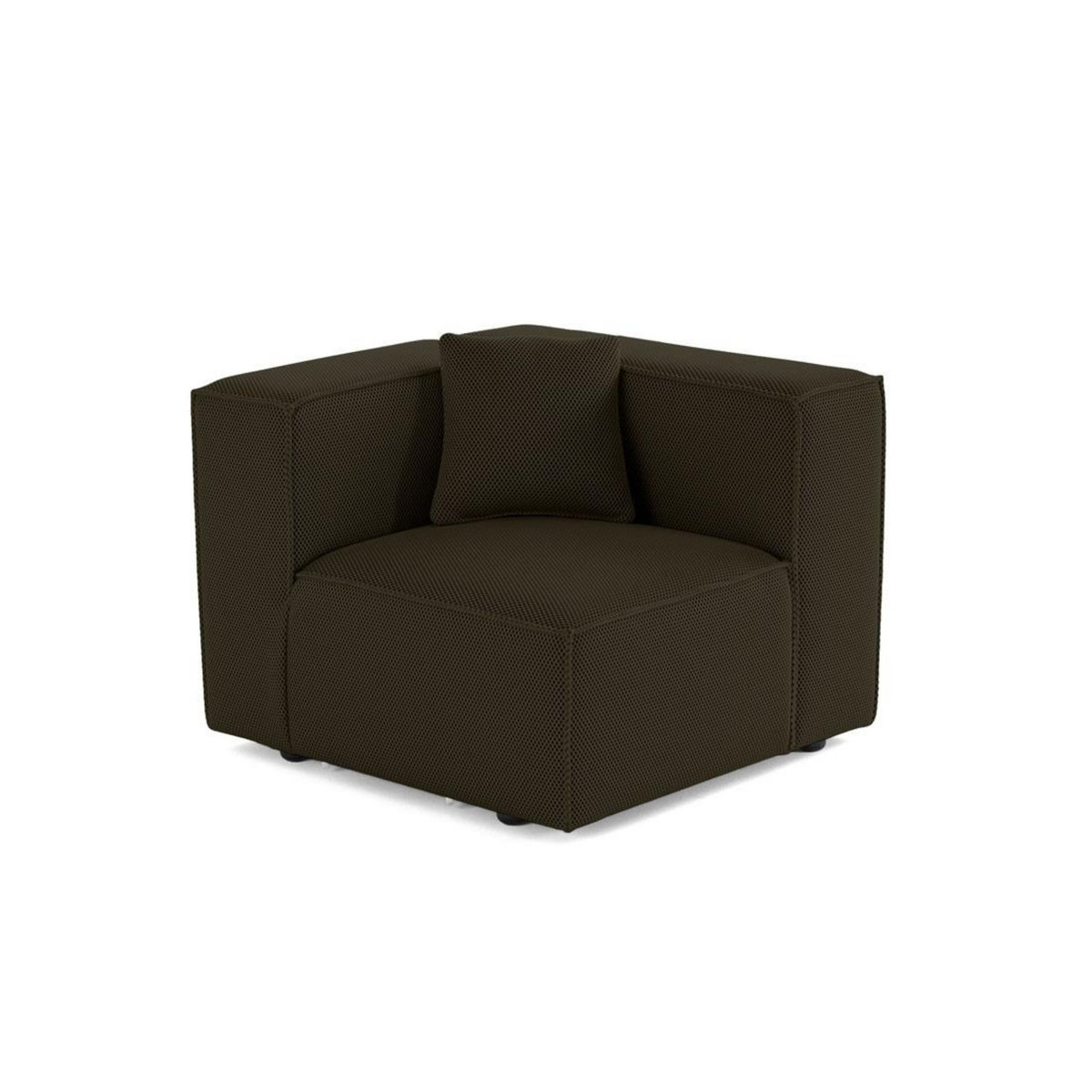 LISA DESIGN Arty - module d'assise droit - en tissu mailles 3d