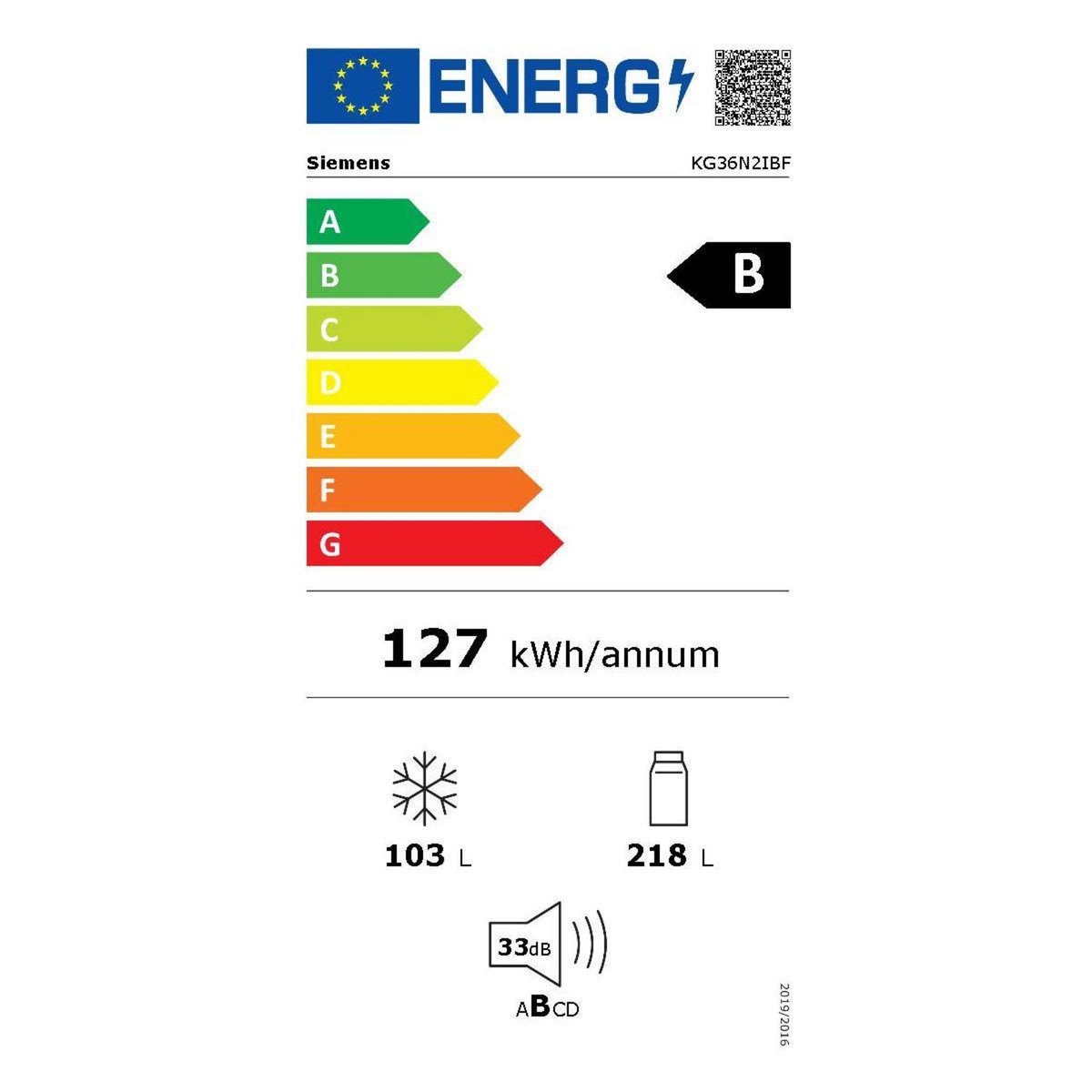 Siemens Réfrigérateur combiné KG36N2IBF iQ300, Tiroirs hyperFresh 0°