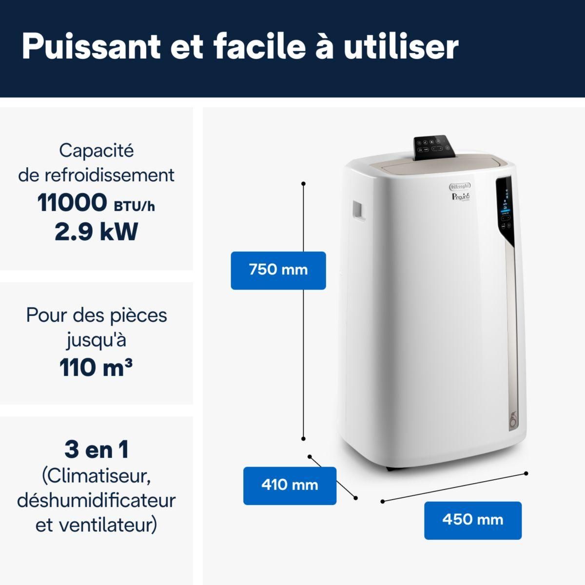 DELONGHI Climatiseur PAC EL112 CST WIFI