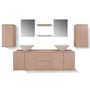 Voir la diapositive 5 : VIDAXL Mobilier de salle de bain avec lavabo 9 pcs Beige