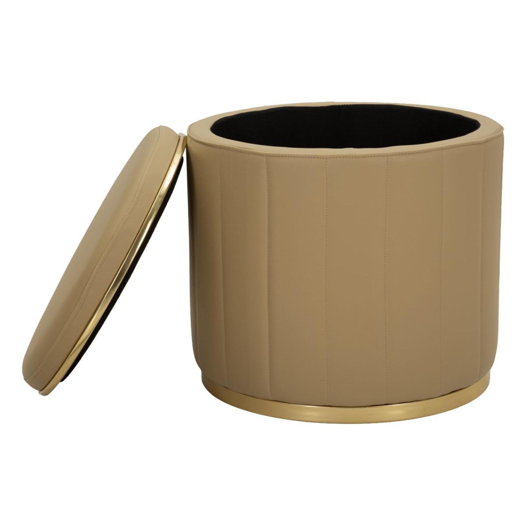 Voir la diapositive 4 : Paris Prix Pouf coffre design  london  46cm marron