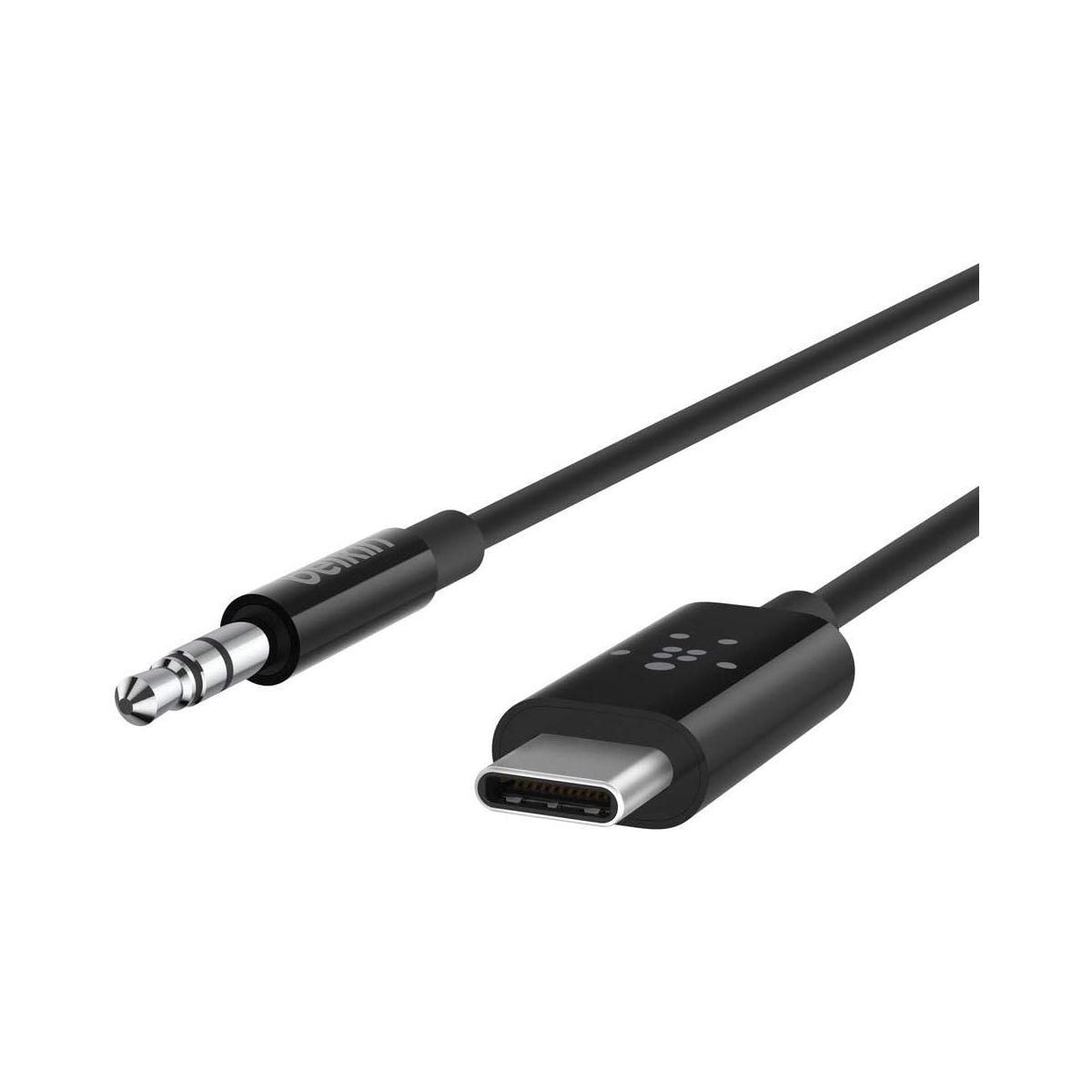 Belkin Câble Jack 3.5mm Rockstar + Connecteur USB-C