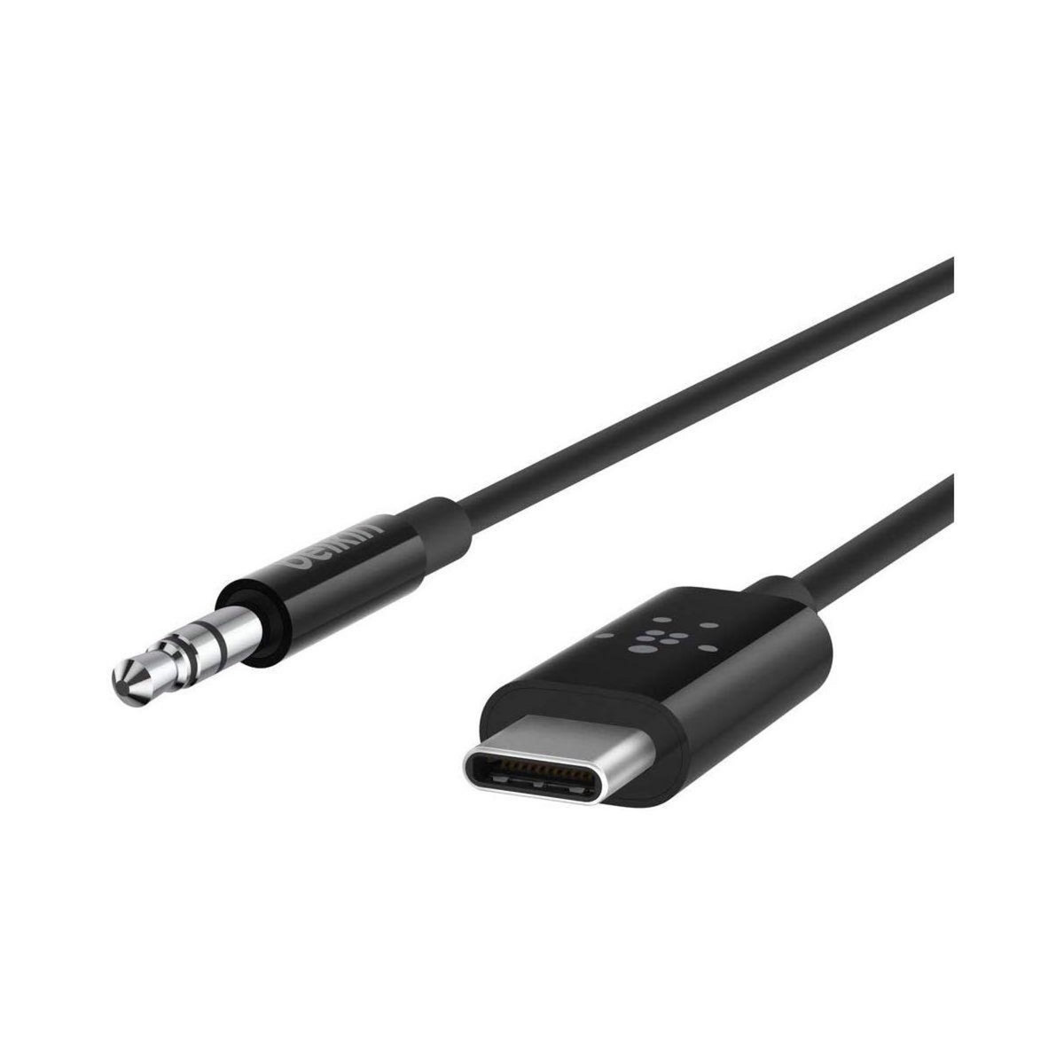 Belkin Câble Jack 3.5mm Rockstar + Connecteur USB-C