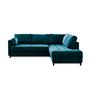 Voir la diapositive 6 : LISA DESIGN Anna - canapé d'angle droit - 5 places - convertible - en velours
