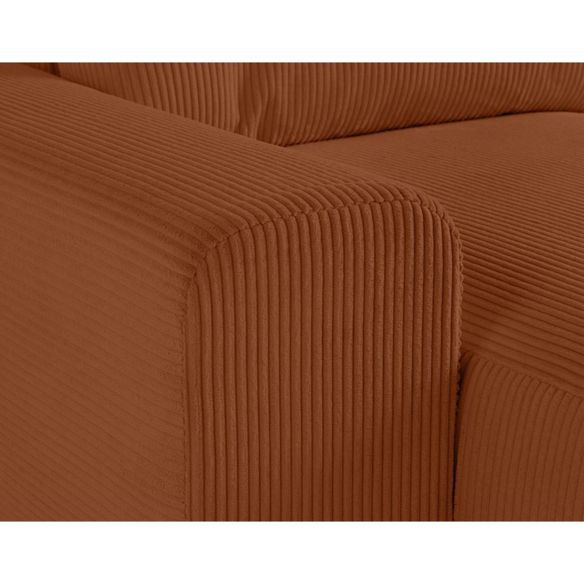 LISA DESIGN Garance - module d'assise méridienne gauche - en velours côtelé