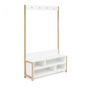 Voir la diapositive 4 : Paris Prix Meuble d'Entrée Vestiaire  Northgate  120cm Chêne & Blanc