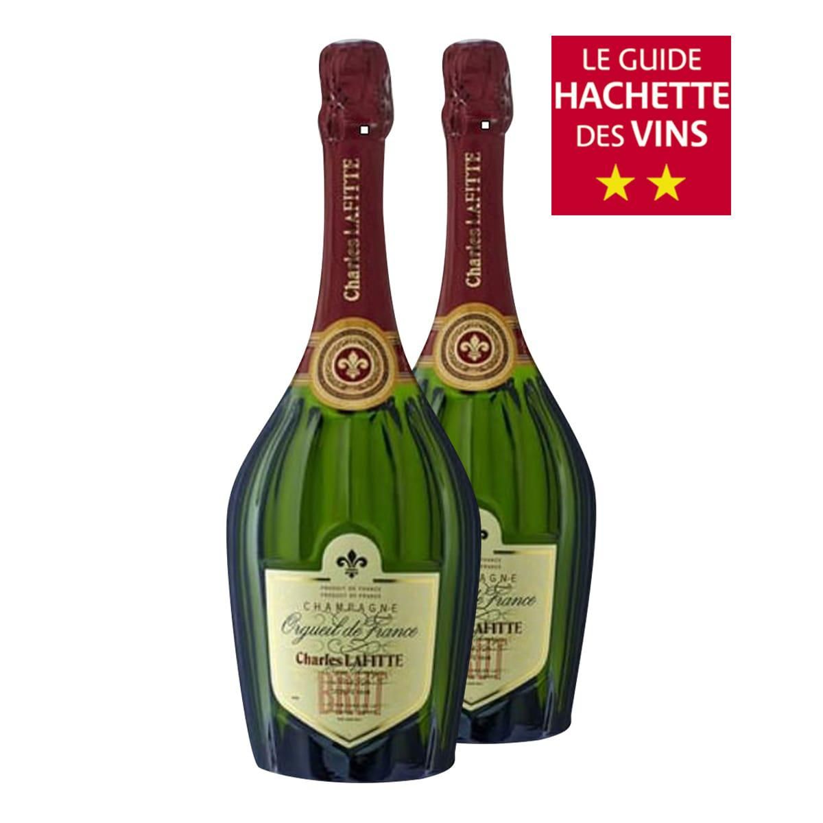 Charles Lafitte Lot de 2 Champagne Brut Charles Lafitte Orgueil de France