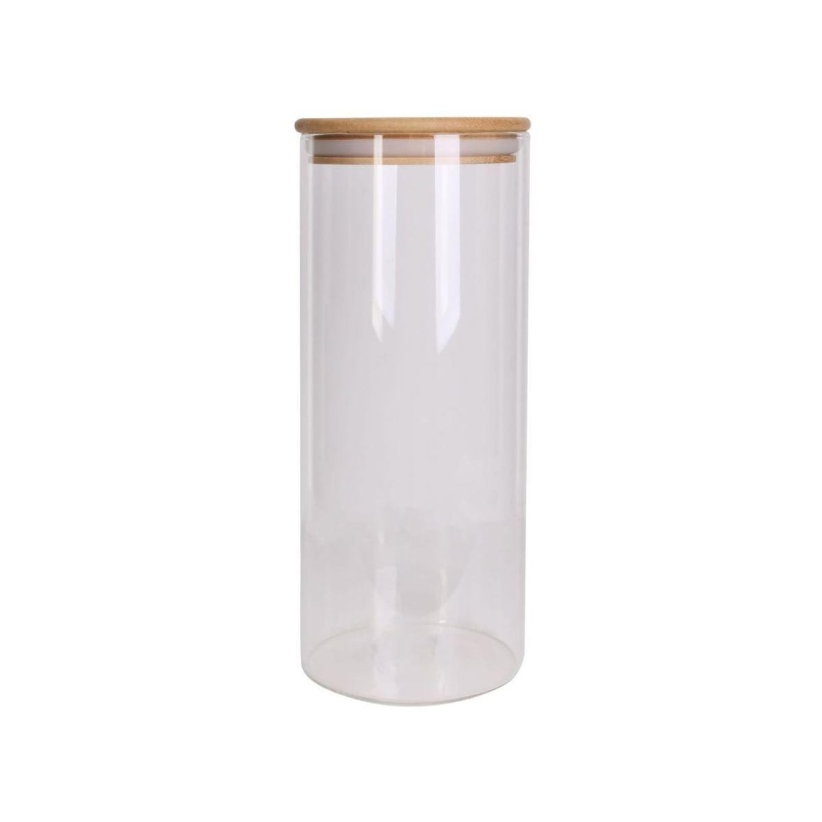 COOK CONCEPT Bocal en verre et bambou 1.6l