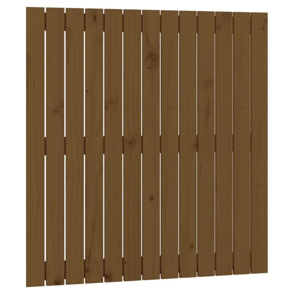 VIDAXL Tete de lit murale Marron miel 82,5x3x90 cm Bois massif de pin
