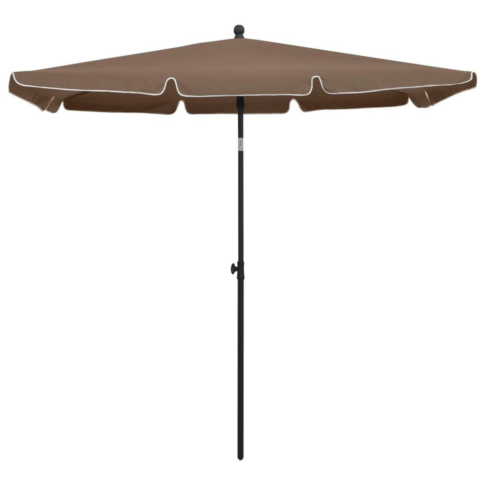 Voir la diapositive 2 : VIDAXL Parasol de jardin avec mat 210x140 cm Taupe