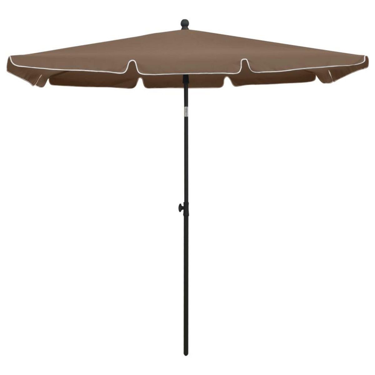 VIDAXL Parasol de jardin avec mat 210x140 cm Taupe