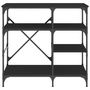 Voir la diapositive 4 : VIDAXL Support de boulanger noir 90x40x84 cm bois ingénierie et métal